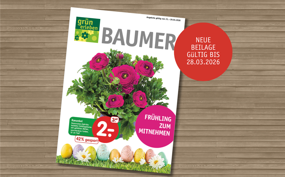 Unser neuer Prospekt ist da - Frühling zum Mitnehmen