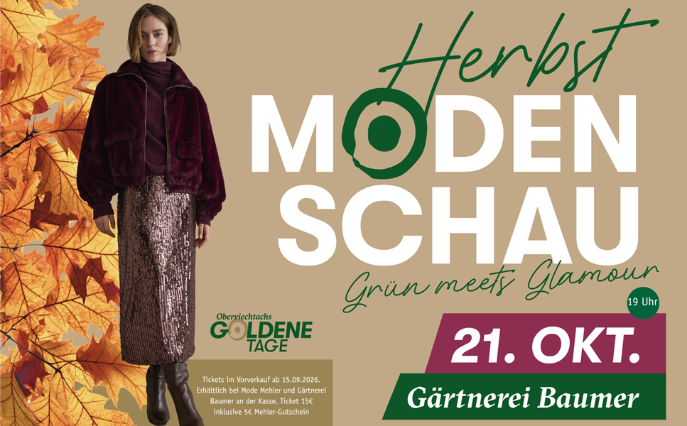 Jetzt Tickets sichern - Herbstmodenschau